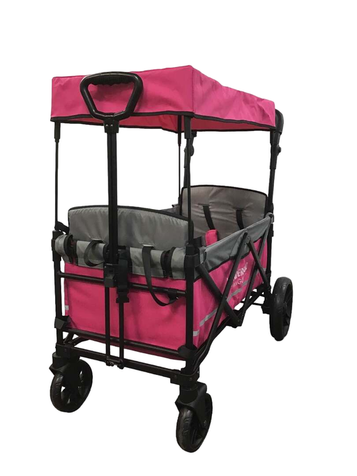 used Wonderfold X2 Push + Pull Double Stroller Wagon, 2021, Pretty-n-Pink