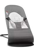 used BabyBjorn Bouncer Balance, Dark Grey/Grey, Black Frame, With Toy Bar