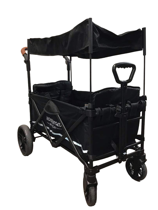 used Wonderfold X2 Push + Pull Double Stroller Wagon, 2022, Stealth Black