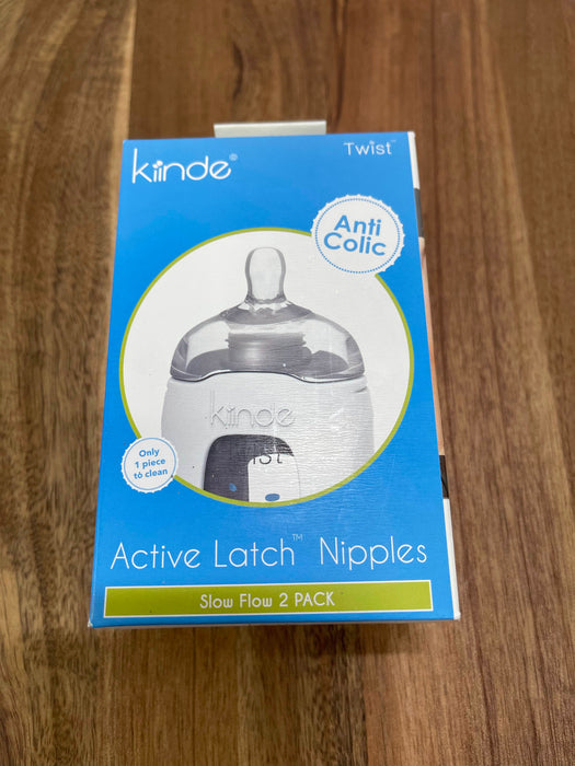 used Kiinde Active Latch Nipples, Slow Flow