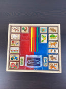 used Melissa & Doug Wooden Stamp Set