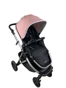 used Mockingbird Single Stroller, 2023, Bloom, Watercolor Drops, Silver With Black Leather