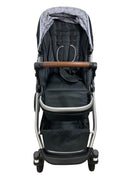 secondhand Mockingbird Single to Double Stroller, Silver with Penny Leather, Black , 2022, Windowpane