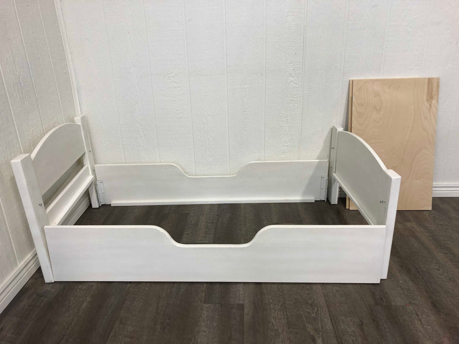 used White Wooden Toddler Bed Frame