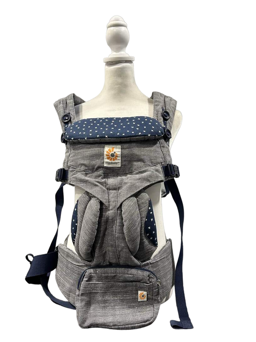 secondhand Ergobaby Omni 360 Cotton Baby Carrier, Jacks, With Easy Snug Insert