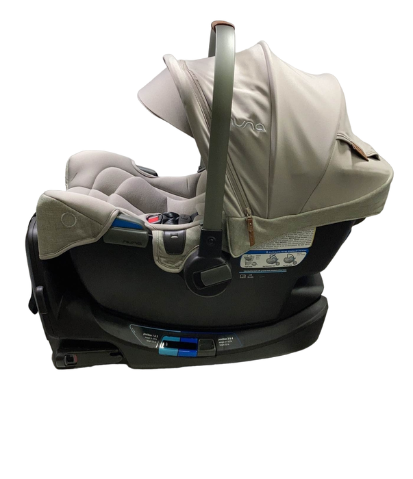 secondhand Nuna PIPA rx Infant Car Seat with RELX Base, 2023, Hazelwood