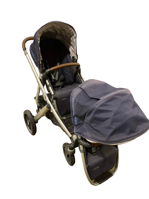 used UPPAbaby VISTA Double Stroller, 2018, Georgie (Marine Blue)