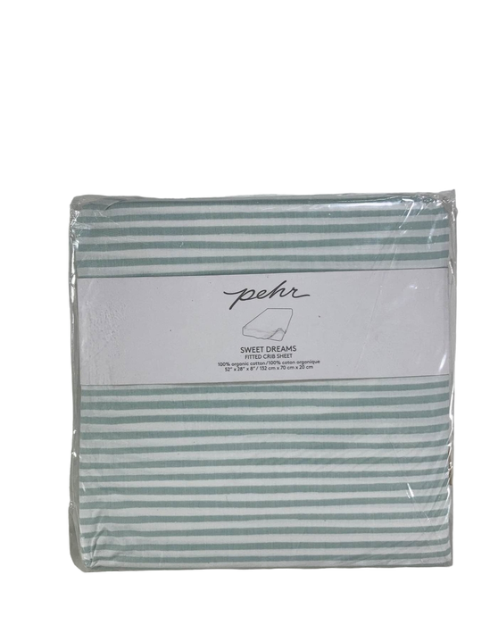 used Pehr Fitted Crib Sheet, Stripe Sea