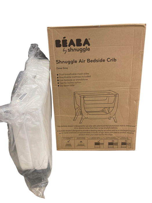 secondhand Beaba Shnuggle Convertible Air Bedside Sleeper Bassinet