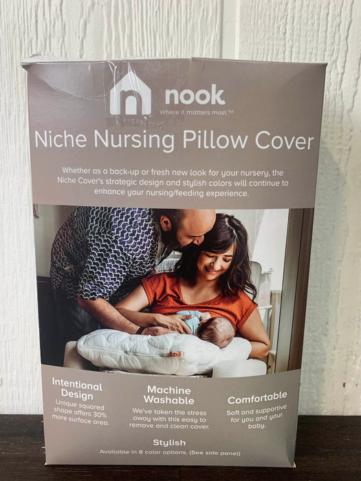 used Nook Niche Nursing Pillow Cover, Blush