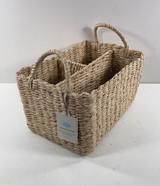 used Cloud Island Woven Diaper Caddy with Dividers