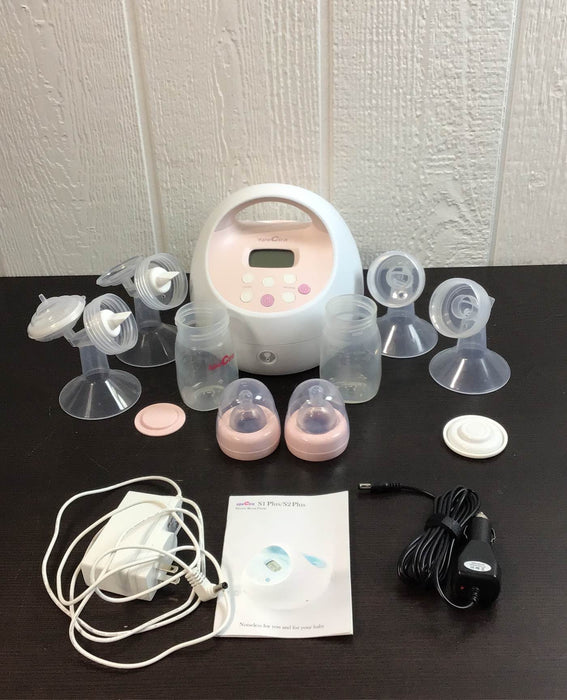 used Spectra Baby S2 Plus Electric Breast Pump, (24mm & 28mm Flanges)