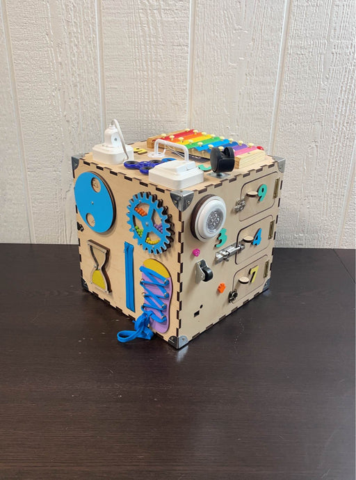 secondhand Wooden Activity Cube