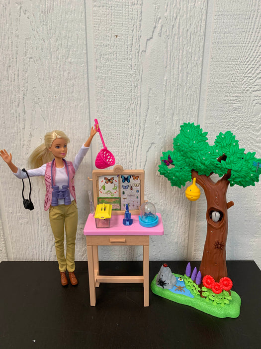 used Barbie National Geographic Butterfly Scientist Playset