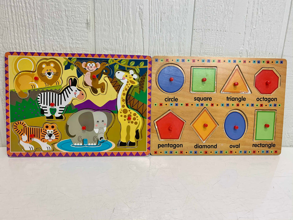 used BUNDLE Wooden Puzzles