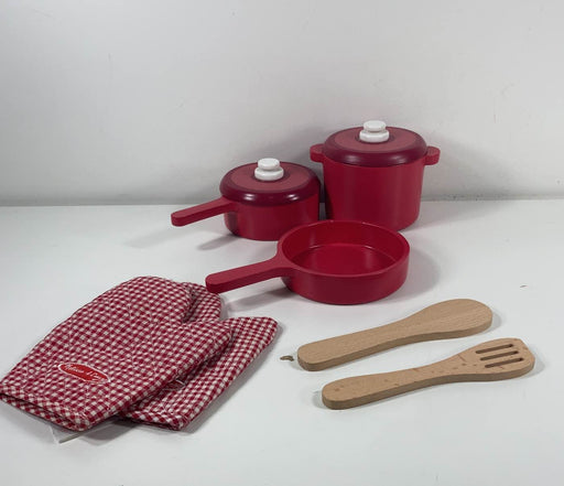 used Melissa & Doug Deluxe Wooden Kitchen Accessory Set