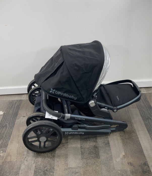 secondhand UPPAbaby VISTA Stroller, Jake (Black), 2015- HIDDEN TO REMOVE BUMPER BAR AND NEW PHOTOS