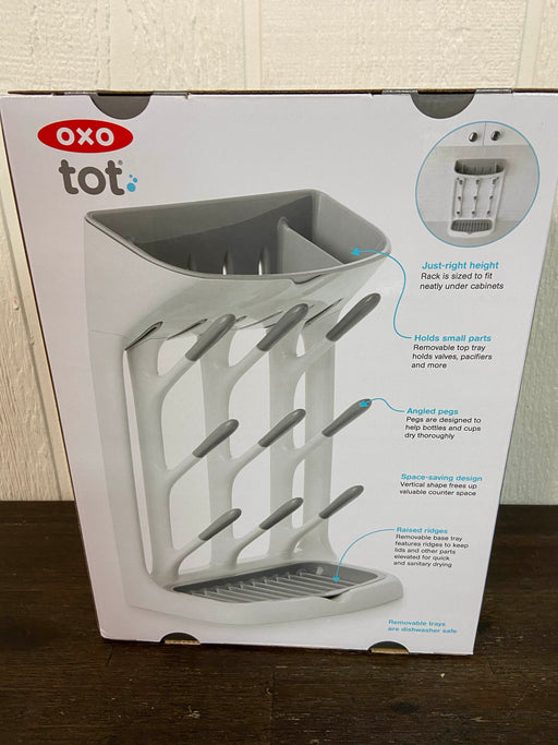 secondhand OXO Tot Space Saving Drying Rack, Grey