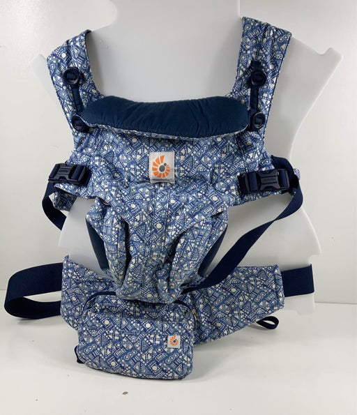 used Ergobaby Omni 360 Cotton Baby Carrier, Batik Indigo