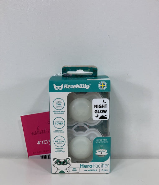 used Herobility Pacifier 2 Pack, Night glow