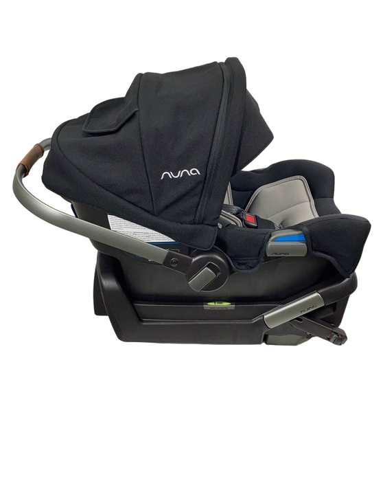 Nuna PIPA Infant Car Seat, Caviar, 2021