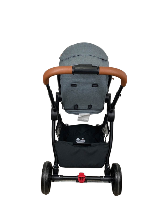 Mompush Ultimate 2 Baby Stroller, 2022, Grey with Black Frame