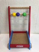 used Playskool Push Wagon with Wooden Building Blocks