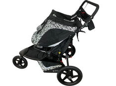 secondhand BOB Revolution Flex 3.0 Duallie Stroller, 2021, Lunar Black