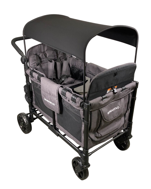 used Wonderfold W4 Elite Stroller Wagon, 2023, Charcoal Gray