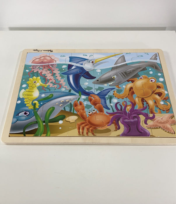 used Melissa & Doug 24-Piece Wooden Jigsaw Puzzle