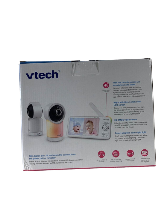 secondhand VTech 5” Smart Wi-Fi 1080p Pan & Tilt Monitor RM5766-2HD