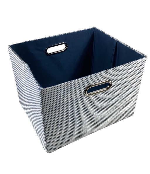 used Lambs & Ivy Foldable Storage Bin, Blue