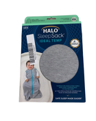 used Halo Ideal Temp Swaddle, Medium, Grey/Aqua