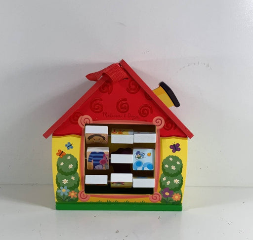 secondhand Melissa & Doug Blue's Clues & You! Wooden Take-Along House