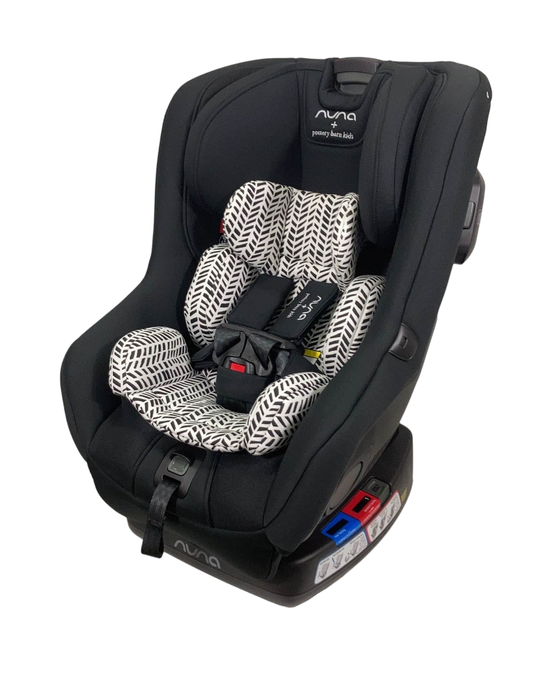 used Nuna RAVA Convertible Car Seat, Pottery Barn Kids-Broken Arrow Caviar, 2022