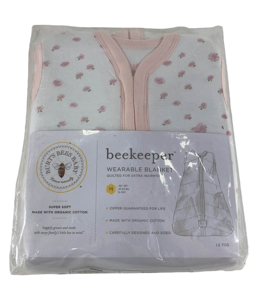 used Burt's Bees Baby Beekeeper Wearable Blanket, Medium, 1.5 TOG (Medium Weight), Bloom