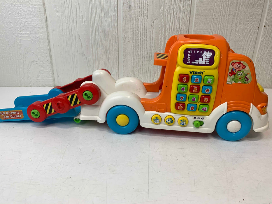 secondhand VTech Go! Go! Smart Wheels Deluxe Car Carrier