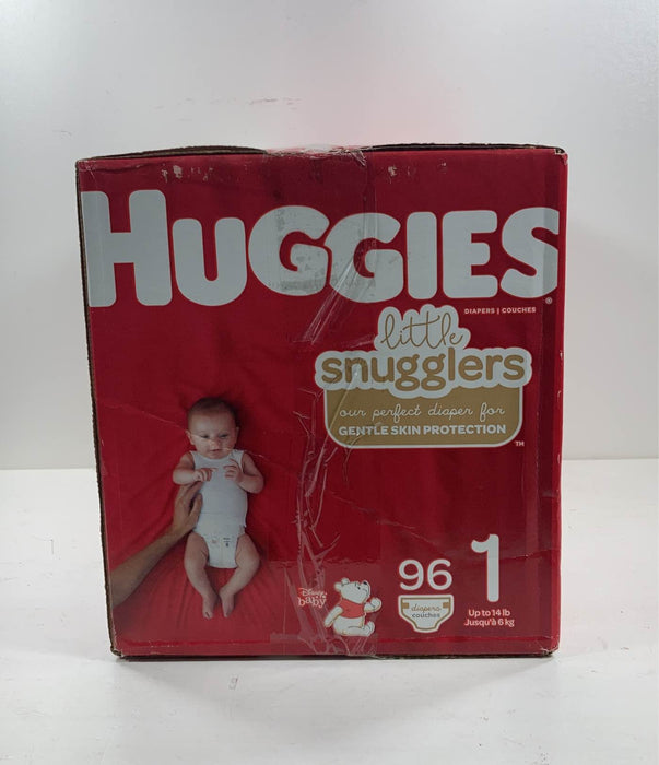 secondhand Huggies Little Snugglers 96 Count, Size 1