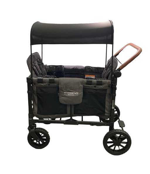 secondhand Wonderfold W4S 2.0 Multifunctional Stroller Wagon, 2021, Charcoal Grey with Black Frame