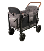 secondhand Wonderfold W4 Luxe Quad Stroller Wagon, 2021, Charcoal Grey with Black Frame