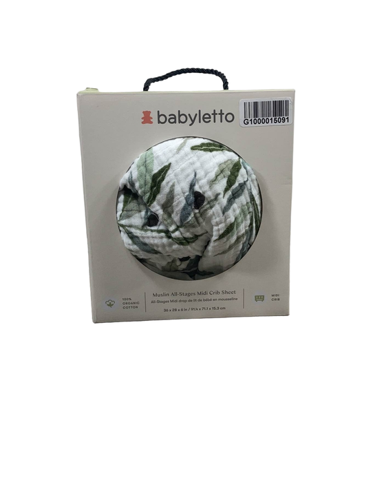 used Babyletto Muslin All-Stages Midi Crib Sheet