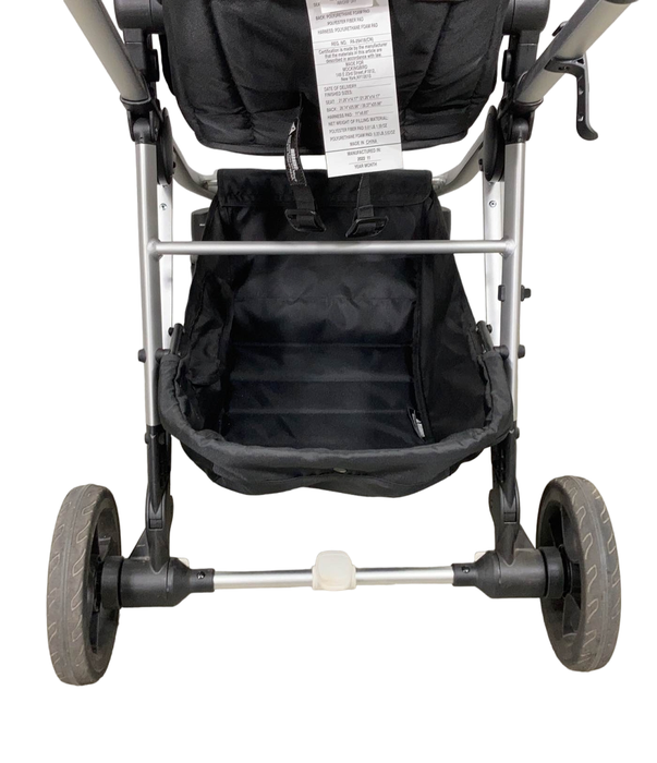 Mockingbird Single to Double Stroller, 2022, Silver with Penny Leather, Watercolor Drops, Black