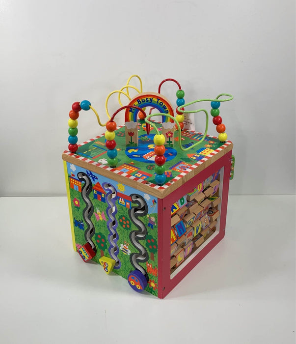 used ALEX Toys Discover My Busy Town Wooden Activity Cube