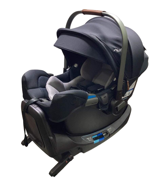 used Nuna PIPA rx Infant Car Seat with RELX Base, 2023, Caviar