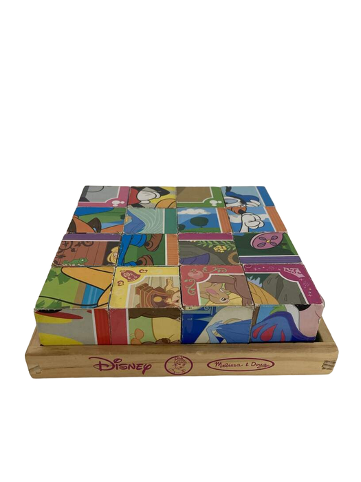 used Melissa & Doug Disney Princess Wooden Cube Puzzle