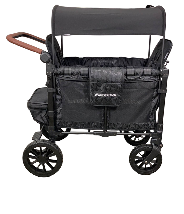 secondhand Wonderfold W2 Luxe Multifunctional Double Stroller Wagon, 2023, Elite Black Camo