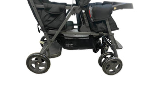 Joovy Caboose Too Graphite Sit and Stand Double Stroller, 2019, Black