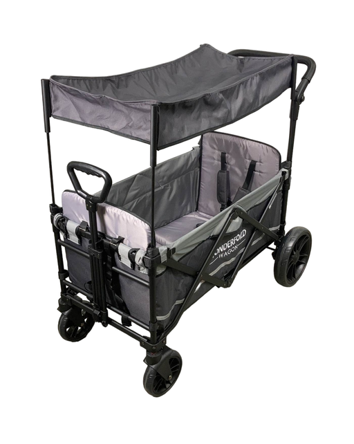 used Wonderfold X2 Push + Pull Double Stroller Wagon, 2022, Stone Gray