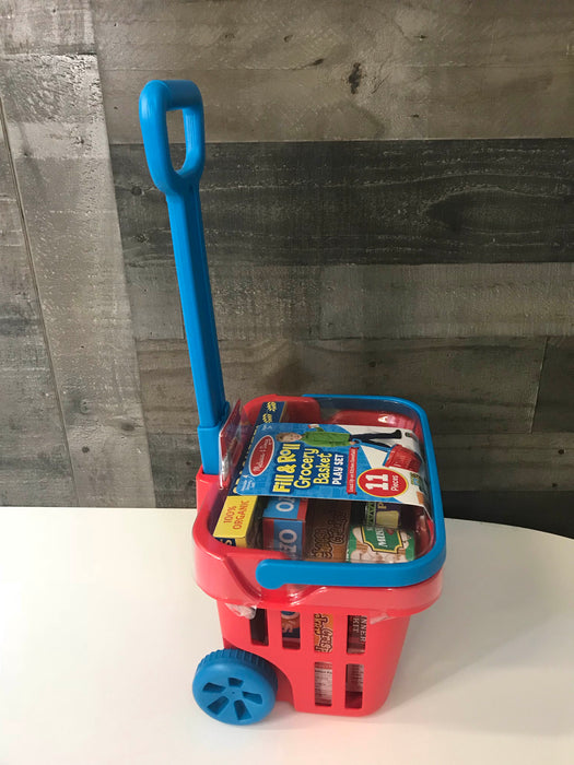 Melissa & Doug Fill And Roll Grocery Basket Set