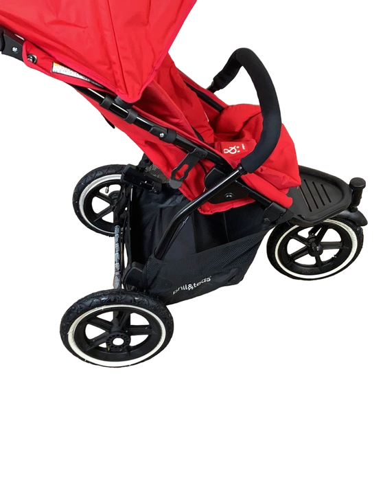 used Phil & Teds Navigator 2 Stroller, 2015, red